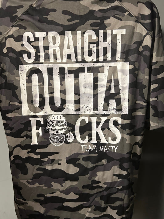 Team Nasty Camo Straight Outta F*cks T-Shirt