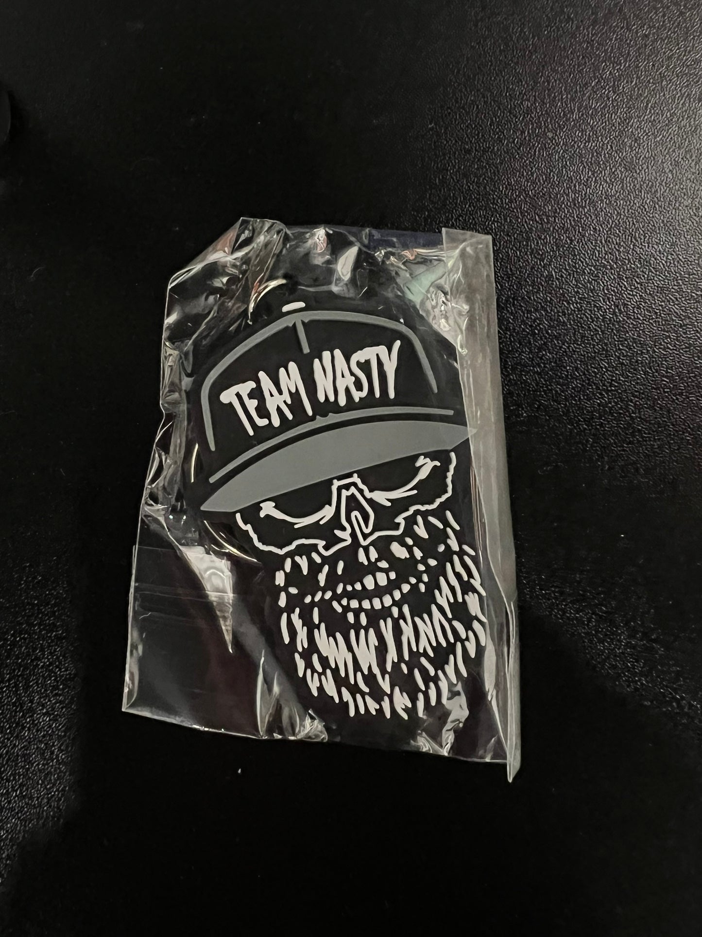 Team Nasty Skull Logo Keychain